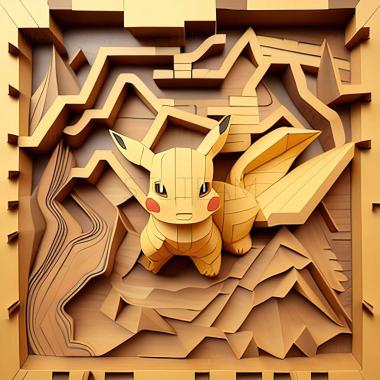 3D модель Две степени разделения Найти Пикачу Route 202 (STL)